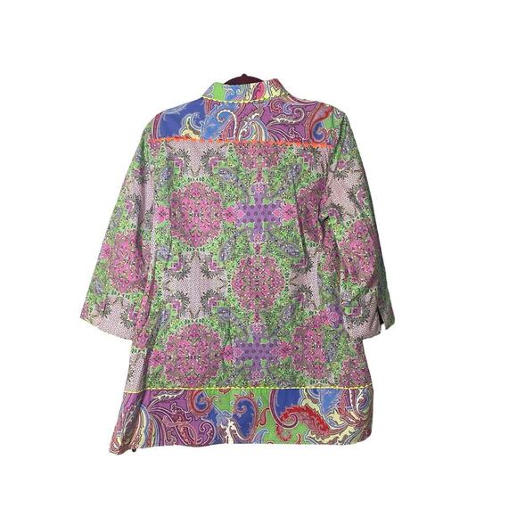 Maison Common Paisley Printed Tunic Top Size 42 - Picture 2 of 11
